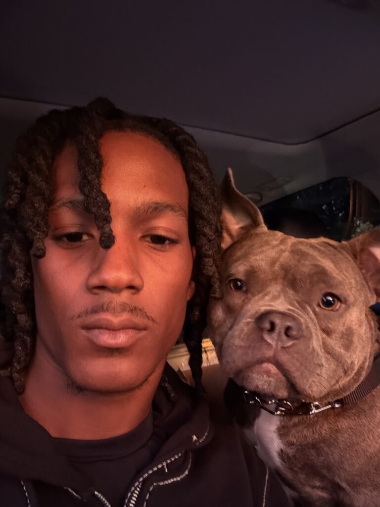 owner posing with nova